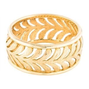 Vintage Tiffany & Co. 18K Villa Paloma Palm Ring
